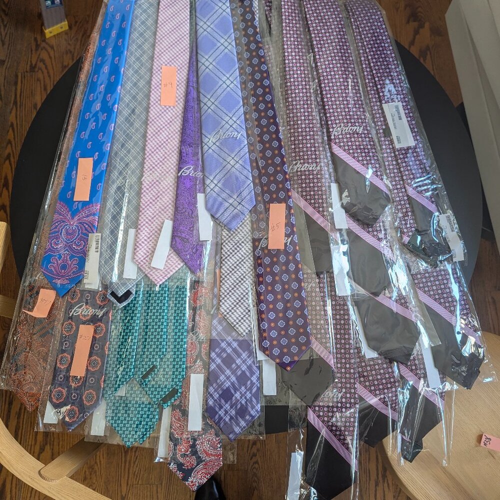 Catered Brioni Silk Tie Bundle #2